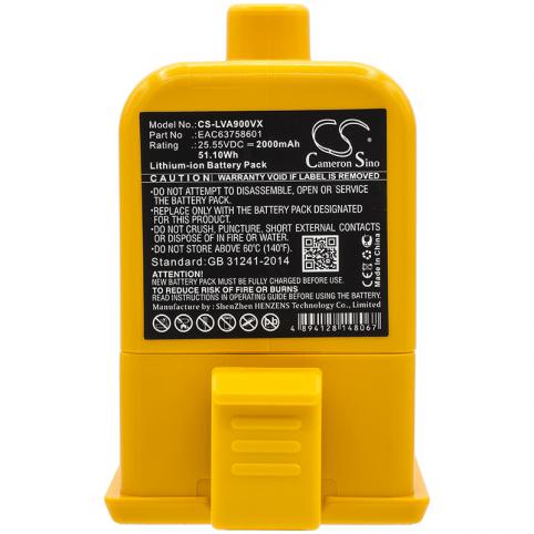 Batterie aspirateur lg a958sa