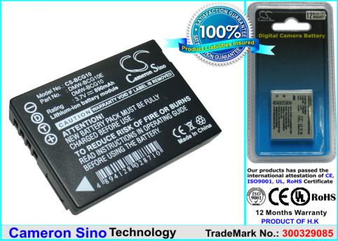 Batterie camescope panasonic dmc zs3