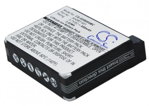 Batterie camera embarquee gopro hero 4 silver
