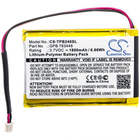 Batterie casque sans fil telex pb24n