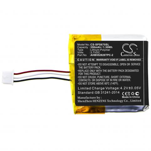 Batterie casque sans fil sennheiser gsp 670