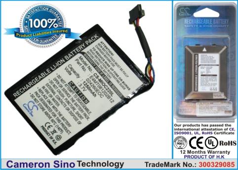 Batterie  mitac mio mio c210, c220, mio c220s, mio c230, mio c250