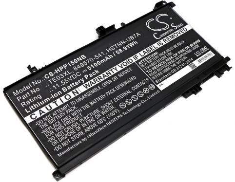 Batterie ordinateur portable hp pavilion 15 bc506tx