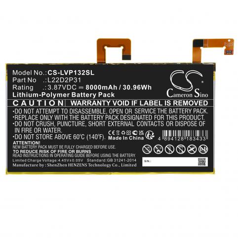 Batterie tablette lenovo tb132f