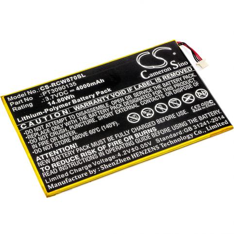 Batterie tablette rca rct6303w87dk