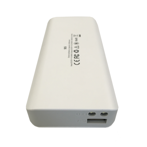 Batterie  externe 10000 mah blanc led