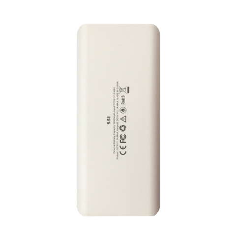 Batterie  externe 10000 mah blanc led