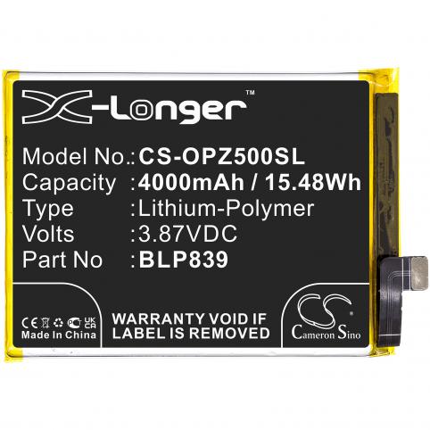 Batterie telephone oppo reno 5z 5g 2021