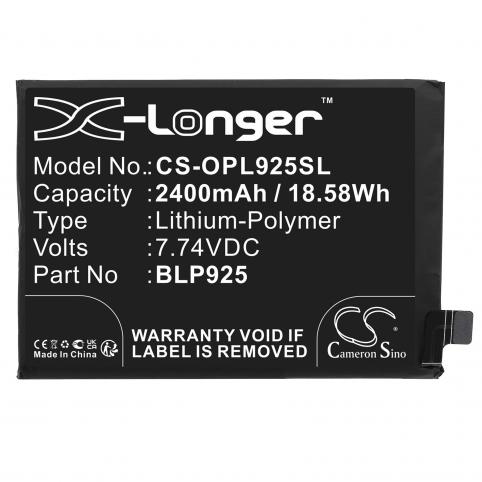 Batterie telephone oppo rmx3563