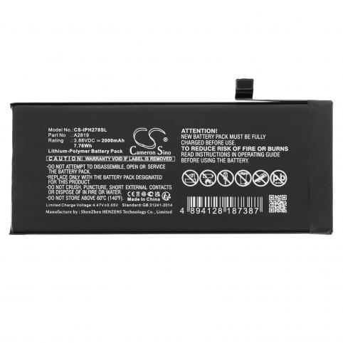 Batterie telephone apple a2783