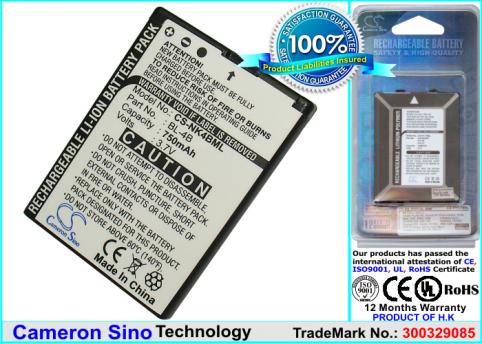 Batterie  nokia 6111 , 6125 , 6131 , 7370 , 7360 , 7373 , n76 , 7088 , 2630 , 27