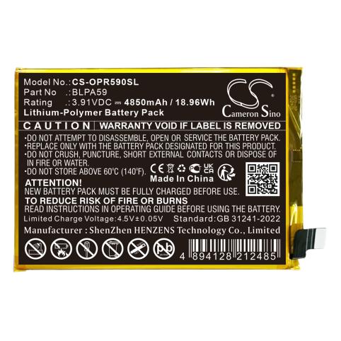 Batterie telephone oppo reno12 5g