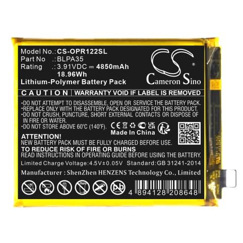 Batterie telephone oppo realme 12 pro plus