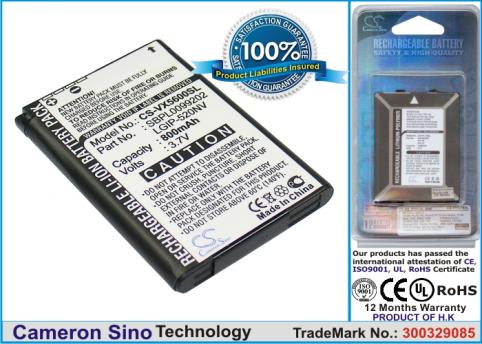 Batterie telephone lg un150envoy