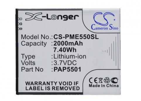 Batterie telephone prestigio multiphone 5501 duo