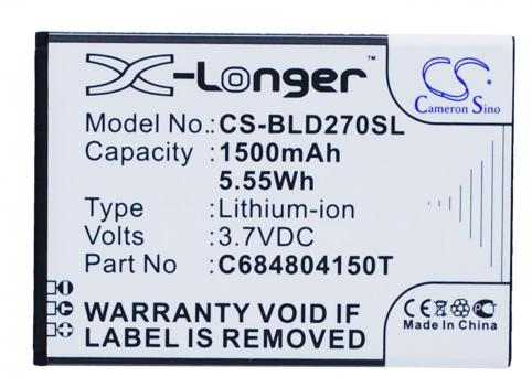 Batterie telephone blu d270a