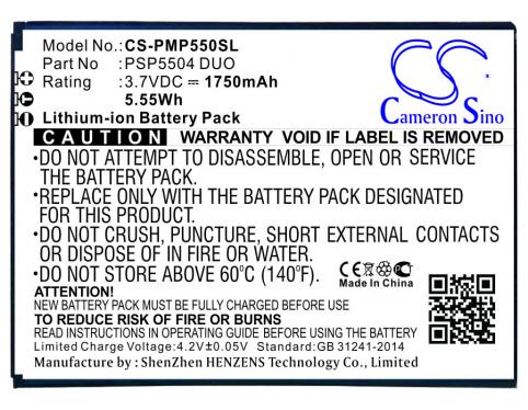 Batterie telephone prestigio multiphone 5504 duo