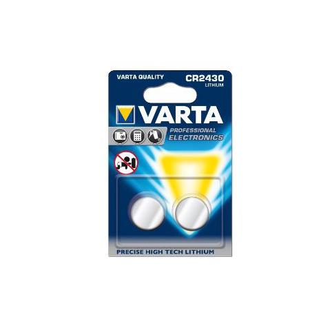  2 piles lithium bouton varta cr2430