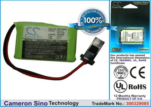 Batterie telephone sans fil panasonic kx t308